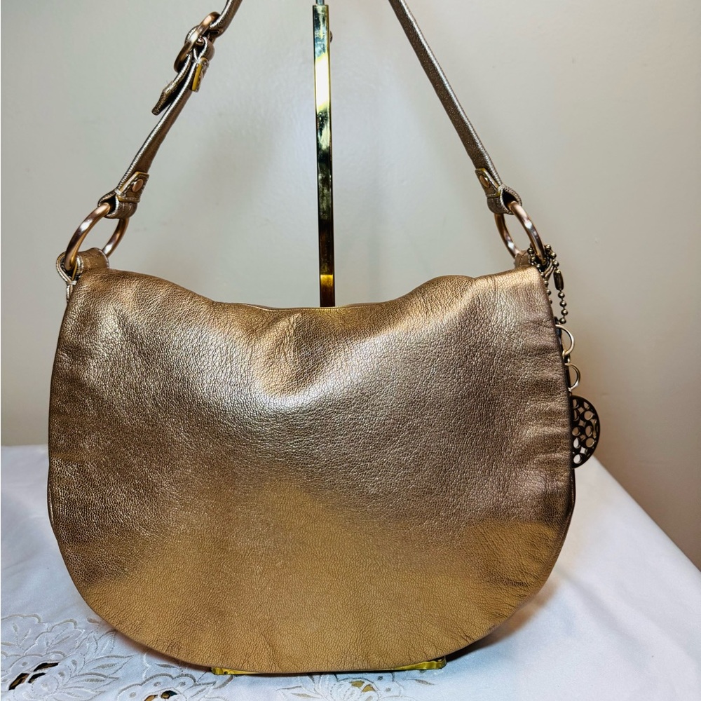 Coach Vintage Ali Hobo Tote Rose/Gold Soft Leather